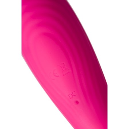 Jos Danvi vibrator with vacuum-wave stimulation, silicone, 21.5 cm, pink color-4
