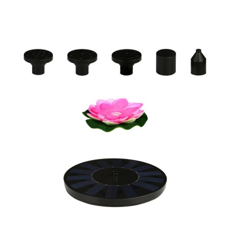 The floating fountain "Lotus", 7 watts, 200 l/h, on a sunny battery-2