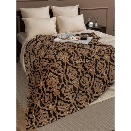 Texrepublic blanket, size 180x200 cm, brown color-9