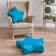 Decorative pillow "Stars", size 65x65x20 cm, turquoise color