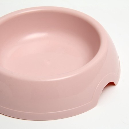 A bowl for cats and dogs 200 ml, 14.5 x 3 cm, pink-3