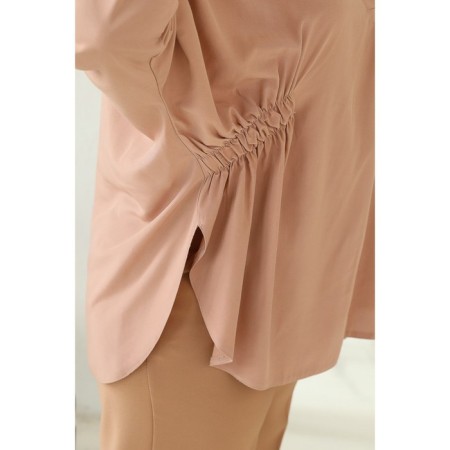 Female blouse, size 48, beige color-13