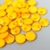 Buttons plastic on the midnight "Kruglyash orange" 1.3x1.3 cm set 50 pcs 2x5x5.5 cm