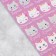 Paper stickers of the evaluation "cats", 10.5 × 18 cm