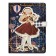 Gift notebook, A6, 100 sheets, a colored block, with a curly knife on a magnet, "anime", mix