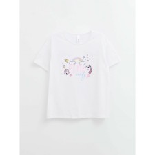 Футболка для девочек Conte Elegant , рост 98-104 см, цвет white