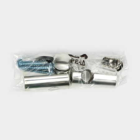 Railing 60 cm, d = 1 cm, with a set for installation, chrome color-2