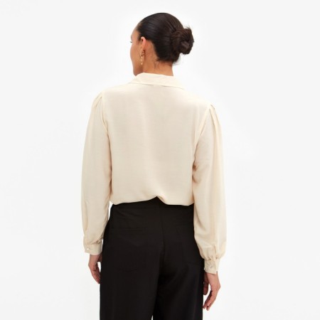 Women's blouse Minaku: Enjoy Milk color, rr 44-2