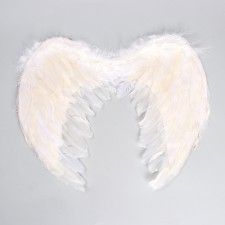 Angel wings, 40 × 35 cm, elastic band, white color