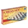 Chess, checkers, board games, set 2 in 1, plastic board 20 x 20 cm