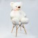 Soft toy "Bear" I love you, 80 cm, white color