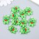Decor for creativity plastic "Frog with strawberry" set 10 pcs 2.5x2 cm