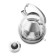 Electric kettle KitFort KT-678, glass, 1.7 l, 2200 watts, auto shutdown, silver