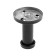 Hook furniture tundra TKO010, one -rod, 16x50 mm, black, 10 pcs