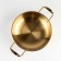 Stear, d = 22 cm, h = 6.5, thickness 1 mm, 201 steel, gold color