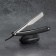 Dangerous razor, shavett, without blades, 16.5/24 × 2.5 × 1.3 cm, plastic, black/silver color