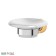 Holder with a soap dish, porcelain; chrome, gold, 3sc