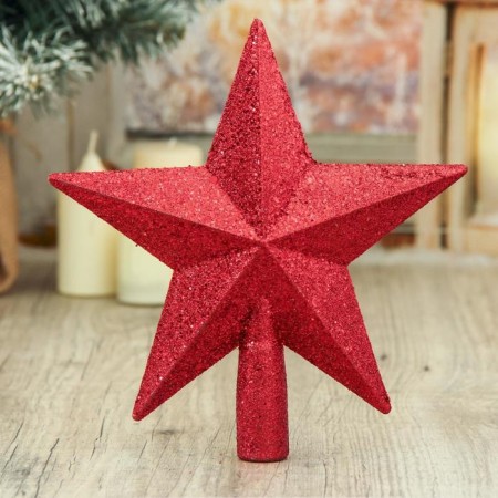 Tips "Star" shine 18.5x20 cm, red