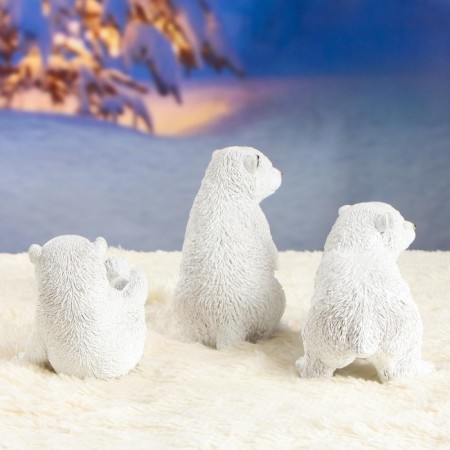 New Year's figure "Bear" (set of 3 pieces) 18cm-2
