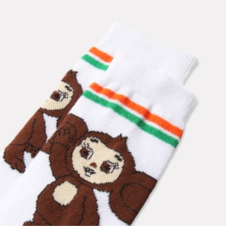 Golphs children's kaftan Cheburashka, size 16-18 cm, white color-1