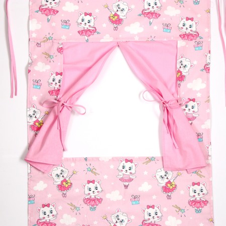 Shirma for the puppet theater "cats in sundresses", textiles, rr 120x60 cm-3