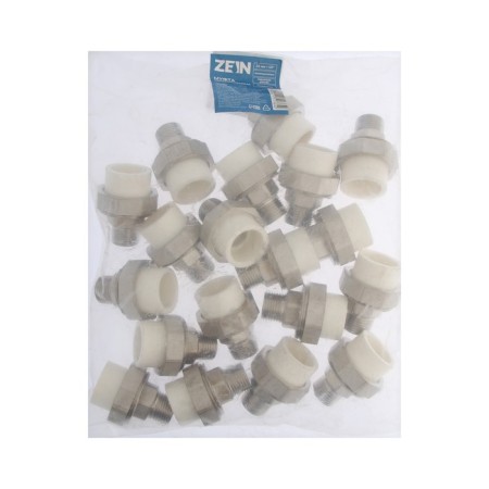 Combined Zein, polypropylene, American, external thread, d = 25 mm x 1/2 "-3