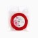 Satin tape with embossing "I love you", red, 2 cm x 22.5 m