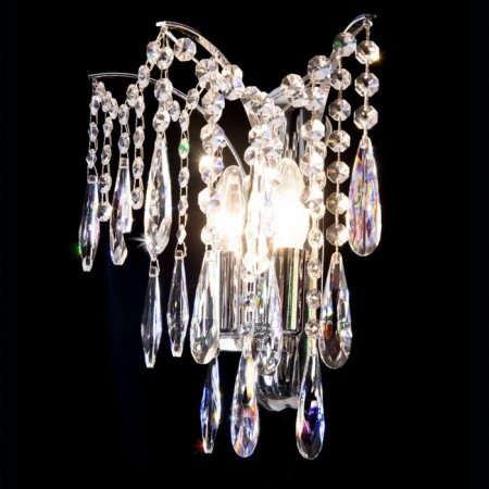 Sconces Citilux "Selena" CL302320, 26x30 cm, 2x40W, E14, color gray color-7