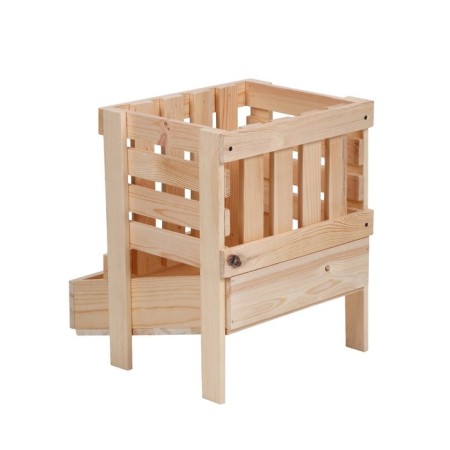 Box for vegetables, 30 × 40 × 50 cm, wooden, Greengo-2