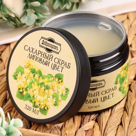 Body scrub sugar "linden color" of voloparov 320 ml-4