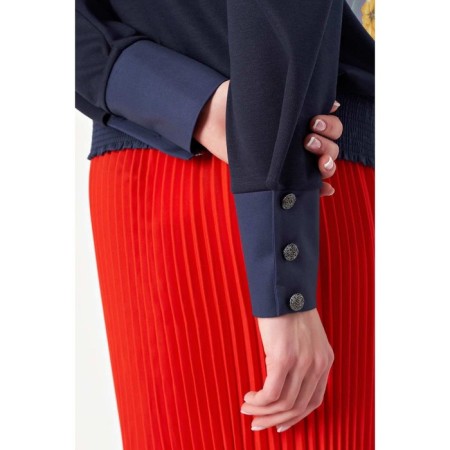 Female jacket, size 42, blue color-9