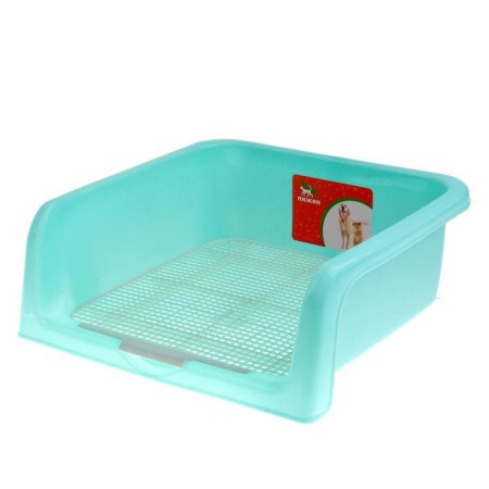 Tuel for dogs with high sides and a removable mesh 42x41x16 cm, green