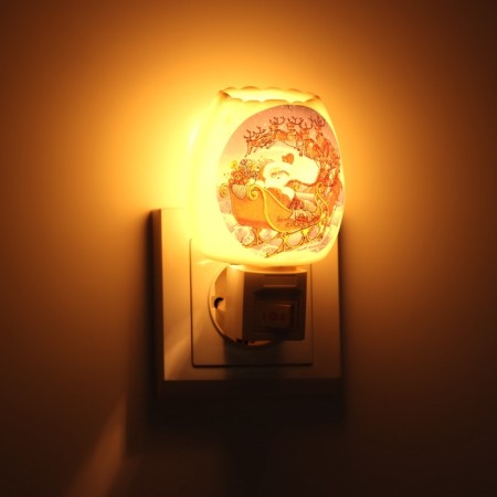 Lamp "Santa Claus on a sleigh" 1x7W E11 white 8x8x12cm-7