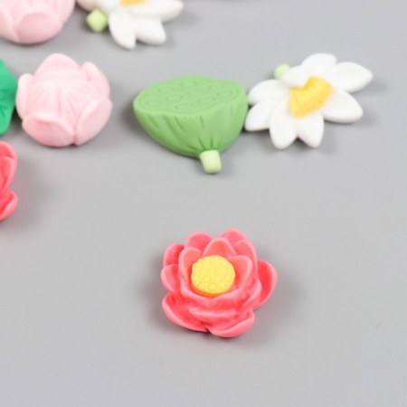 Decor for creativity plastic "Flower" mix 2x2 cm-1