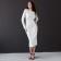 Women's dress Midi with a cut Mist p. 42, white