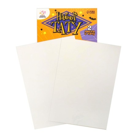 Set tattoo on Halloween, 2 sheets in the set, glow in the dark-1