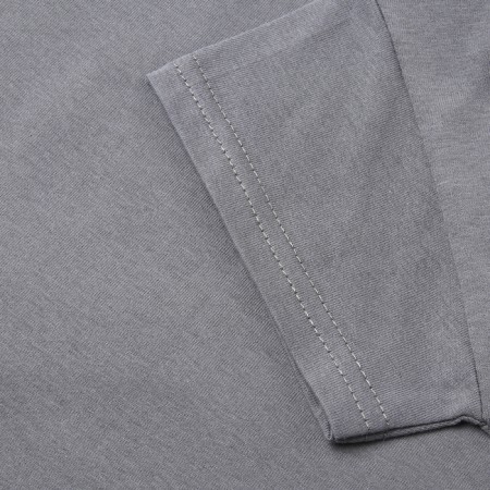 Baby T-shirt with a lowered shoulder, dark gray color, height 140 cm-2