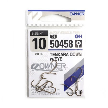 The hook Owner Tenkara Down Weye Brown No. 10, 10pcs.