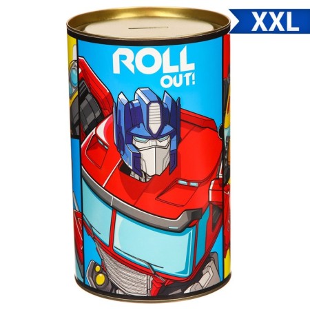Копилка металлическая, 20,5 см х 12 см х 12 см, XXL "Roll Out", Трансформеры-1