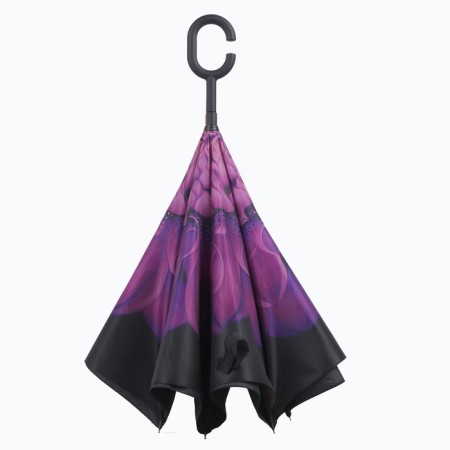 Umbrella - on the contrary, "flowers", mechanical, 8 spokes, r = 53 cm, color mix-8