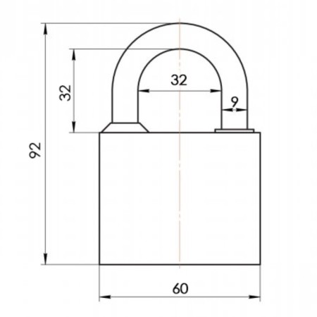 Hanging Apecs PD-03-60, D = 9 mm, cast-iron-1
