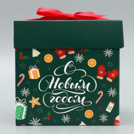 Folding box "New Year's sweets", 15 x 15 x 15 cm, New Year-3