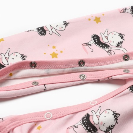 Combineson children's, pink color/kittens, height 68 cm-3