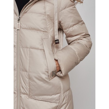 Coat insulated winter female, size 50, color light green-13
