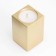 Candle "Square" in the candlestick of gypsum, 5x8cm, gold