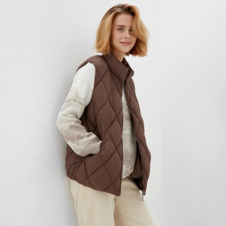 Women's vest at the lightning collorista, coffee color, river 42-4