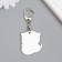 Acryl keychain "Kitten with a cracker" 4x3.4 cm