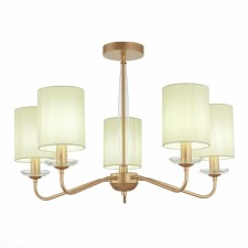 Ceiling EVOLUCE lamp. Sle108002-05. Rita. 5x40 watts, E14, 67x67x43 cm, golden color