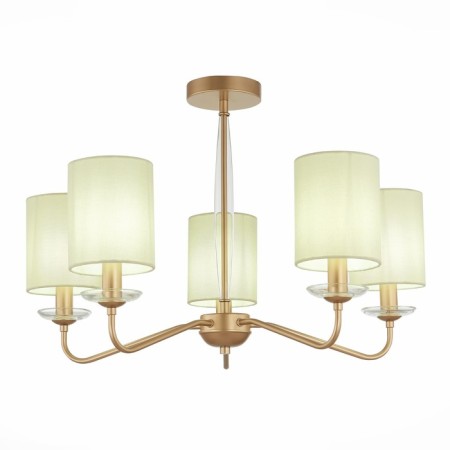 Ceiling EVOLUCE lamp. Sle108002-05. Rita. 5x40 watts, E14, 67x67x43 cm, golden color