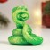 The figure "The snake spies" light green, 8x8cm